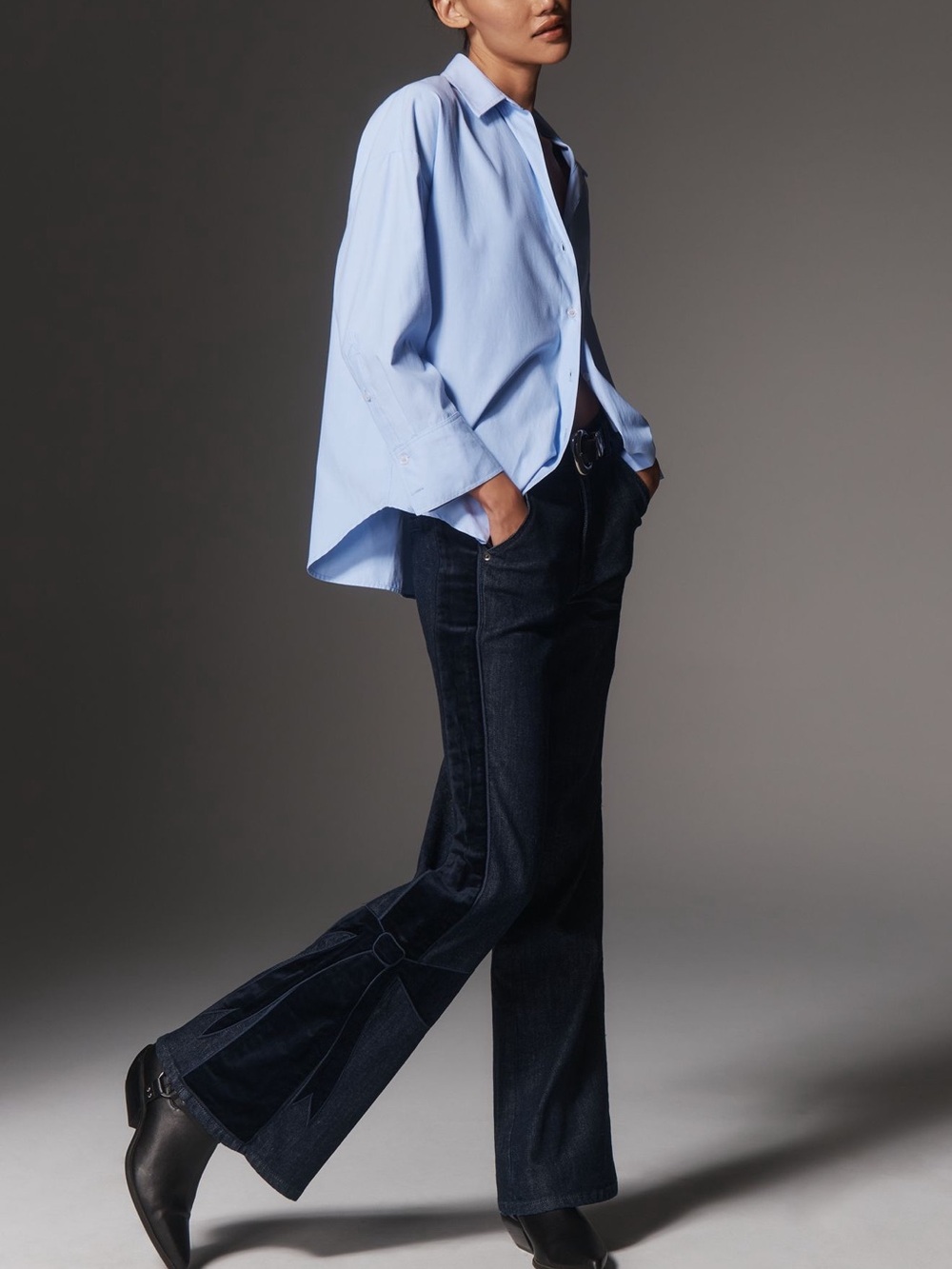 *Anthropologie Bow Peep Hight Rise Flare Jeans